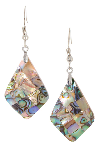 Abalone Shell Drop Earrings - SF