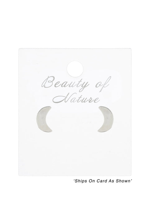 Moon Post Earrings - SF