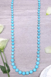 Turquoise & Silver Plated Sunland Necklace - SF