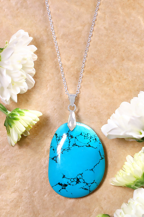 Turquoise Pendant Necklace - SF