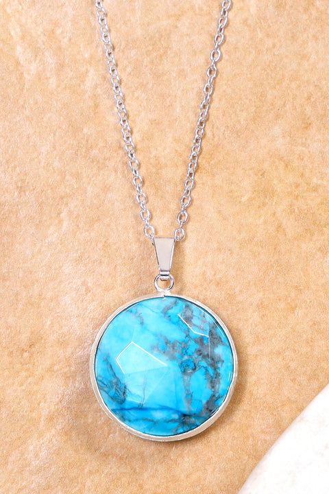 Turquoise Pendant Necklace - SF