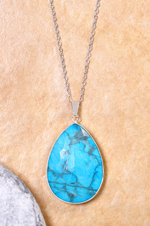 Turquoise Pendant Necklace - SF