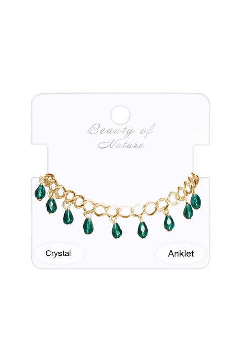 Austrian Crystal Charm Anklet - GF