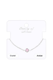 Rose Crystal Savannah Anklet - SF