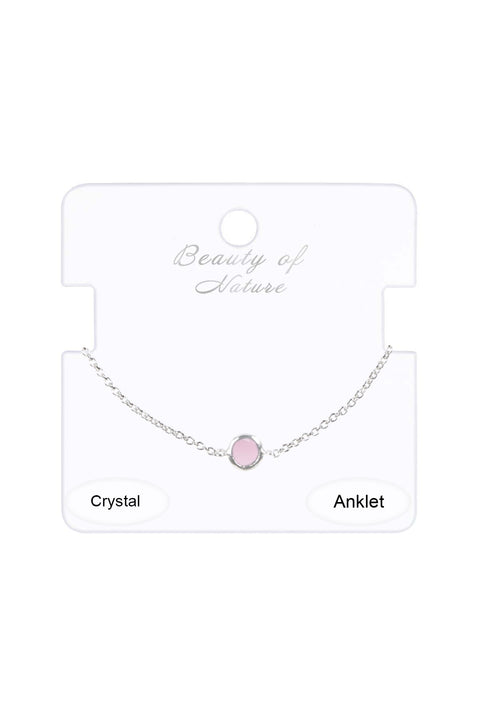 Rose Crystal Savannah Anklet - SF