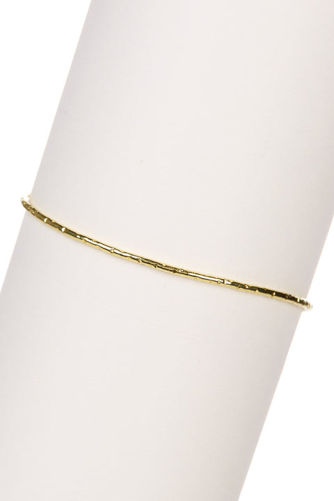 Leaf Charm Cuff Bracelet - GF