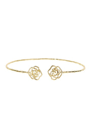 Rose Charm Cuff Bracelet - GF