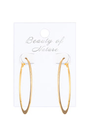 Large Hammered Lever Back Hoop Earrings - GF