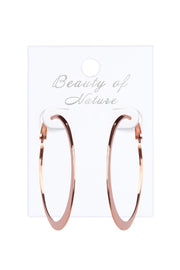 Large Hammered Lever Back Hoop Earrings - SF