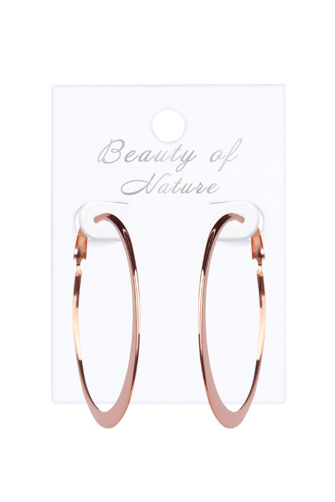 Large Hammered Lever Back Hoop Earrings - SF