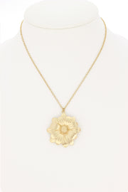 Sunflower Pendant Necklace - GF