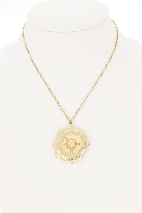 Sunflower Pendant Necklace - GF