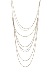 Multi Strand Drape Necklace - SF/GF