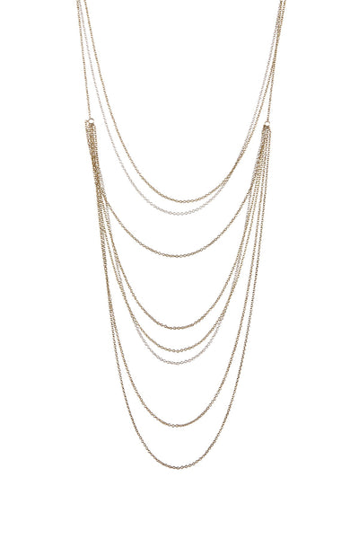 Multi Strand Drape Necklace - SF/GF