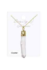 Quartz Geode 30" Pendant Necklace - GF