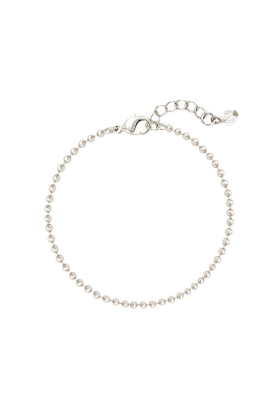Silver Plated 2mm Bead Chain Bracelet - SP