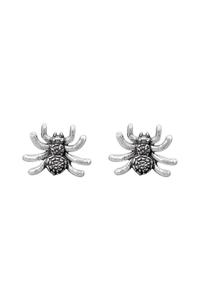 Sterling Silver Spider Post Earrings - SS