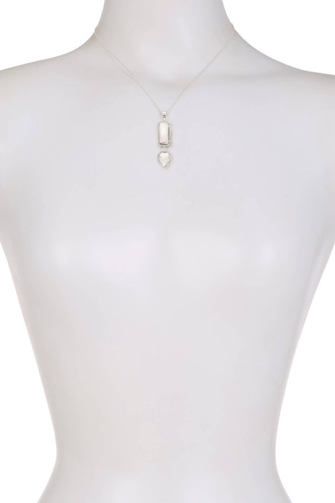 Moonstone Crystal Hanging Pendant Necklace - SF