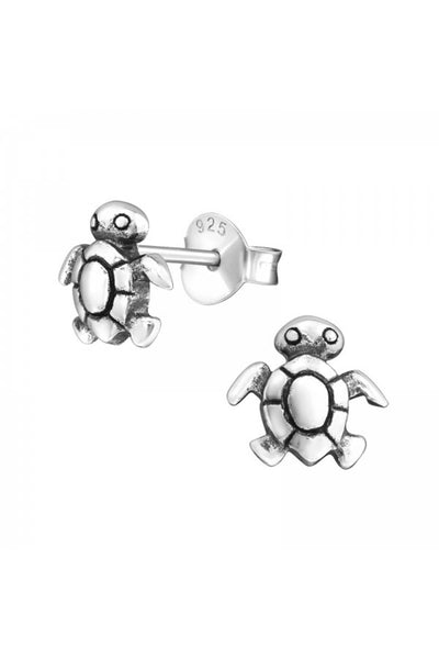 Sterling Silver Turtle Ear Studs - SS