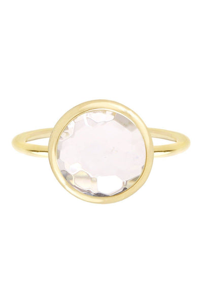 Crystal Quartz Lollipop Ring - GF