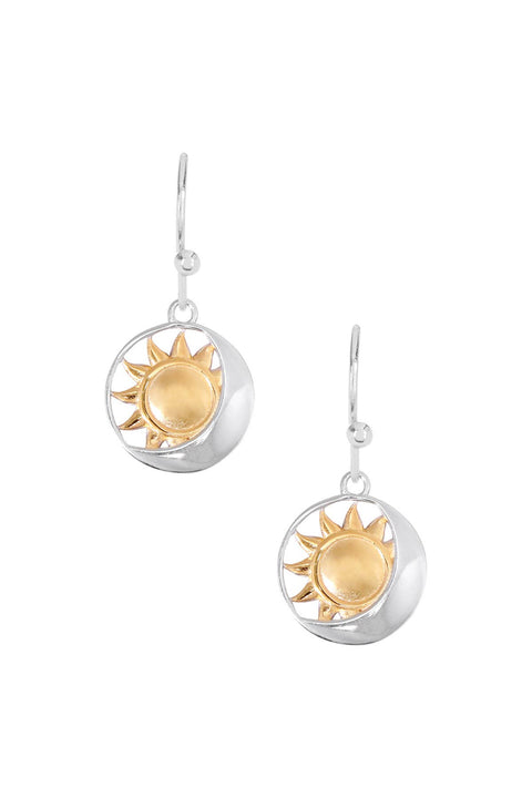 Sun & Moon Drop Earrings - SF