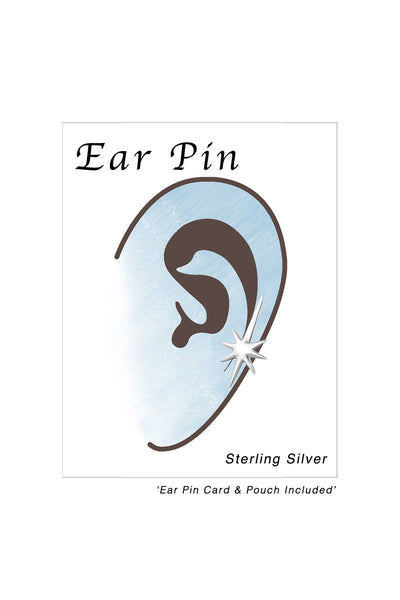 Sterling Silver Northern Star Ear Pin - SS