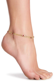 Austrian Crystal Double Strand Anklet - GF