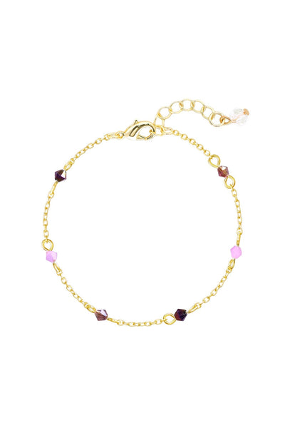 Purple Austrian Crystal Bracelet - GF