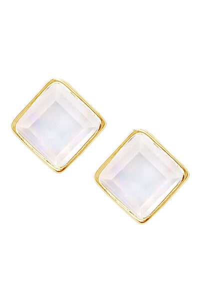 Mother Of Pearl Rachel Post Earrings - GF