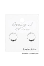 Sterling Silver Bali Ear Studs - SS