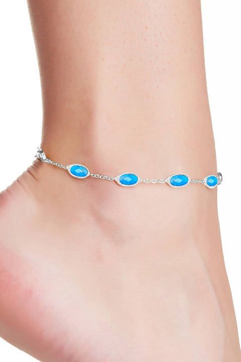 Turquoise Station Anklet - SF