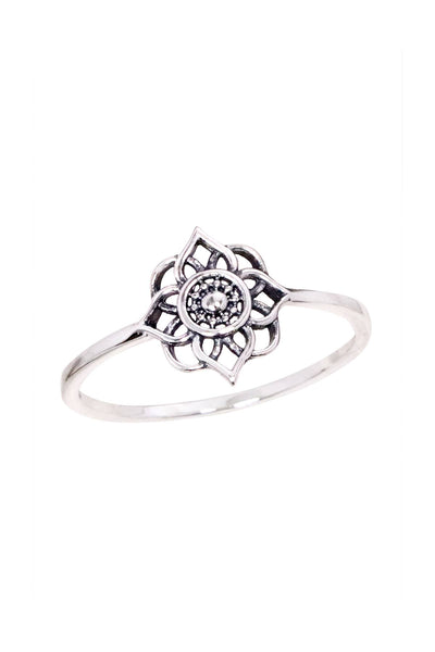 Sterling Silver Mandala Ring - SS