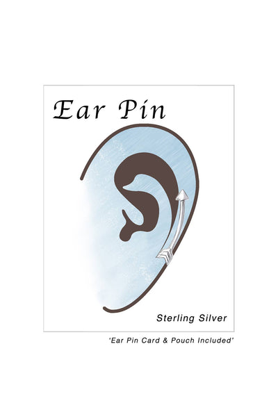 Sterling Silver Arrow Ear Pin - SS