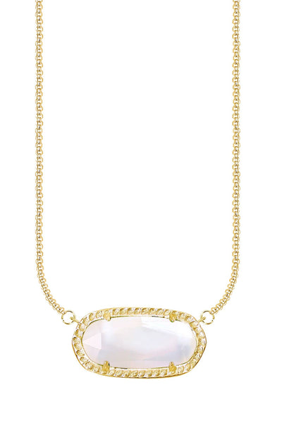Mother Of Pearl Pendant Necklace - GF