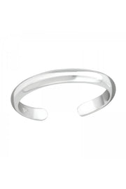 Sterling Silver 2mm Band Adjustable Toe Ring - SS