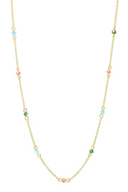 Mixed Austrian Crystal Station Necklace - GF