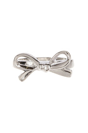 Silver Tone Bow Ring - SF