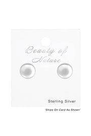 Sterling Silver Ball 4mm Ear Studs - SS