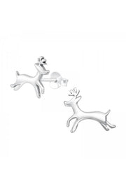 Sterling Silver Reindeer Ear Studs - SS