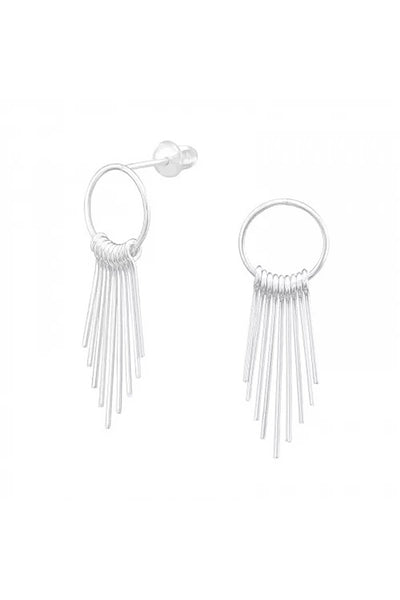 Sterling Silver Spike Ear Studs - SS
