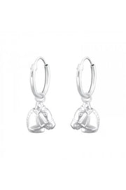 Sterling Silver Horse Hoops - SS