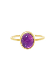 Amethyst Small Cab Ring - GF