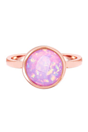 Opal Cotton Candy Ring In Rose Gold- SF