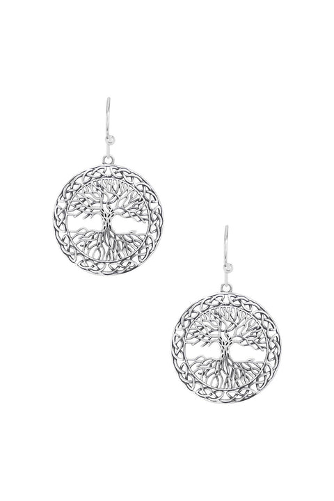 Tree Of Life Drop Earrings - SF