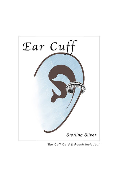 Sterling Silver Feather Ear Cuff - SS