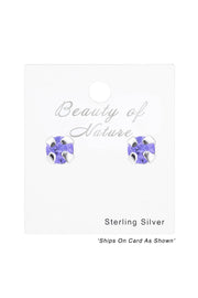 Sterling Silver Round 2mm Ear Studs With Cubic Zirconia - SS
