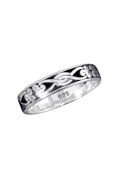 Sterling Silver Celtic Band Ring - SS