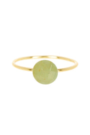 Green Aventurine Round Ring - GF