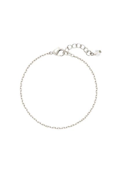 Silver Plated 1.5mm Staple Chain Bracelet - SP
