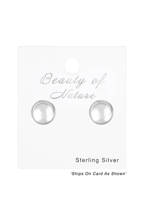 Sterling Silver Ball 3mm Ear Studs - SS